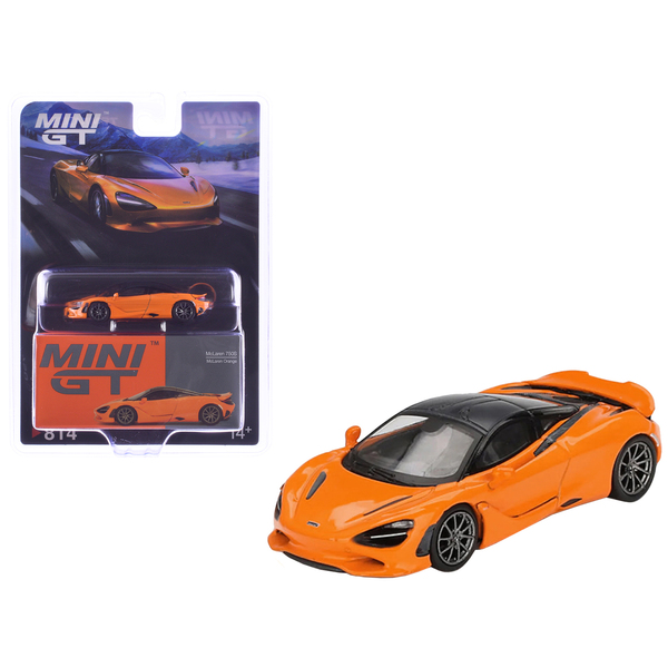 Mini GT McLaren 750S Orange/Black 1/64 Diecast