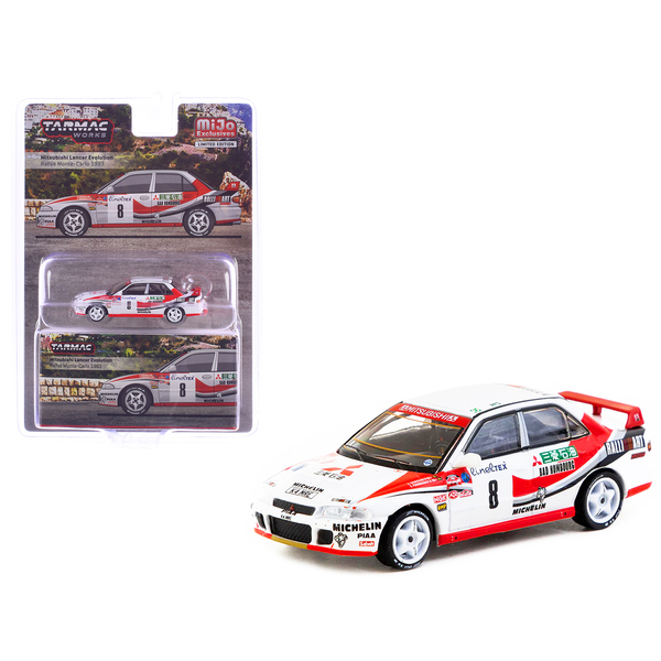 Tarmac Works Lancer Evo RHD #8 Monte-Carlo 1/64 Diecast