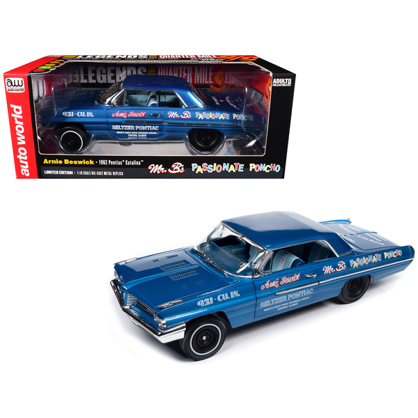 Autoworld 1962 Pontiac Catalina Ensign Blue Metallic 1/18