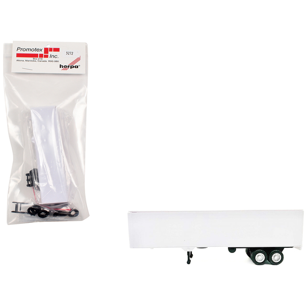 Promotex 40ft Dry Van Trailer - White - HO Scale