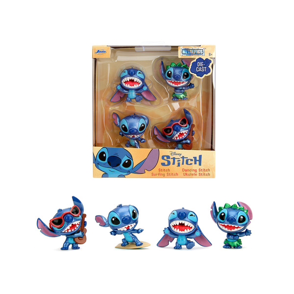 Jada Stitch Diecast Figure Set: 4-Piece, 2-2.5 Inch