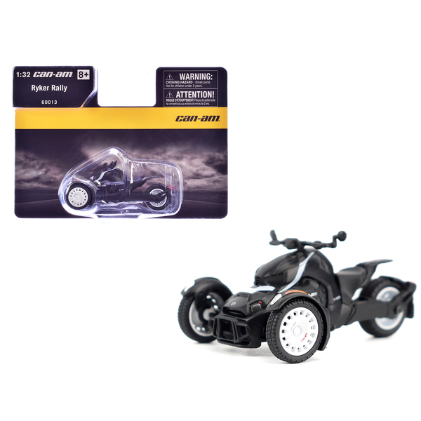 BRP Models Can-Am Ryker Rally Ghost Black 1/32 Scale Motorcycle