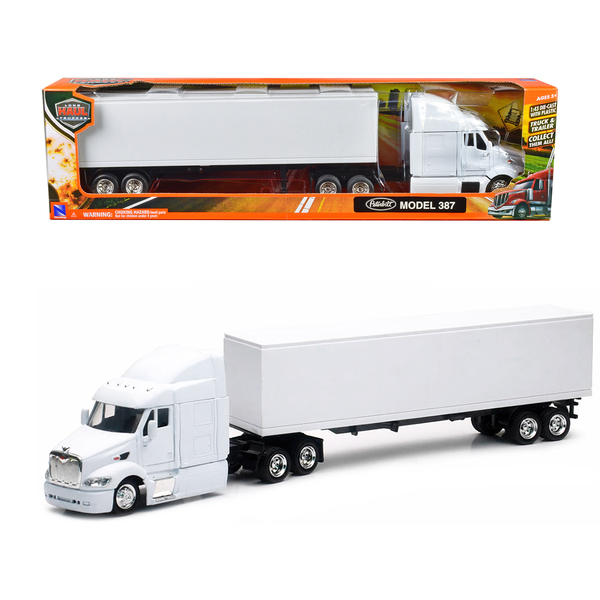 New Ray Peterbilt 387 Truck & Trailer 1/43 Scale Diecast