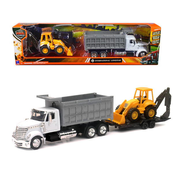 New Ray Lonestar Dump Truck & Wheel Loader 1/43 Scale Set