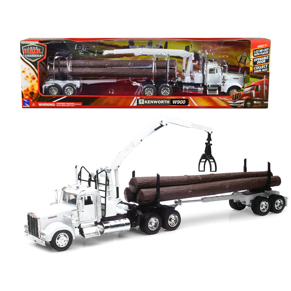 New Ray Kenworth W900 Log Hauler 1/32 Scale Truck
