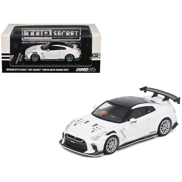 Inno Models 1/64 Nissan GT-R Top Secret RHD - White/Black