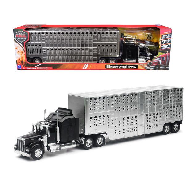 New Ray Kenworth W900 Livestock Trailer 1/32