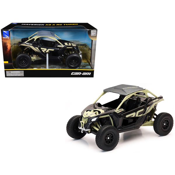 New Ray Can-Am Maverick X3 XRC Turbo ATV - Tan/Black/Silver