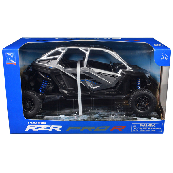 New Ray Polaris RZR Pro R UTV - Silver Metallic & Black