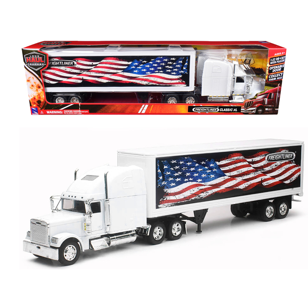 New Ray Freightliner Classic XL Patriotic Trailer 1/32