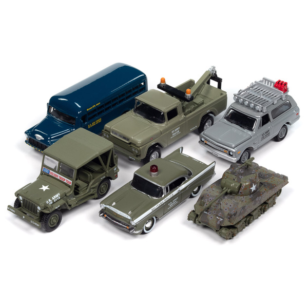 Johnny Lightning Military Set A 6pc Diecast Collection