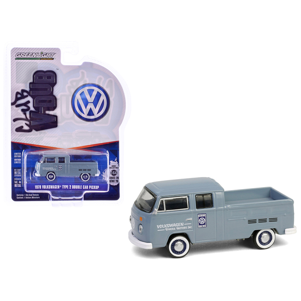 Greenlight 1/64 1978 VW Type 2 Double Cab Pickup - Volkswagen Service