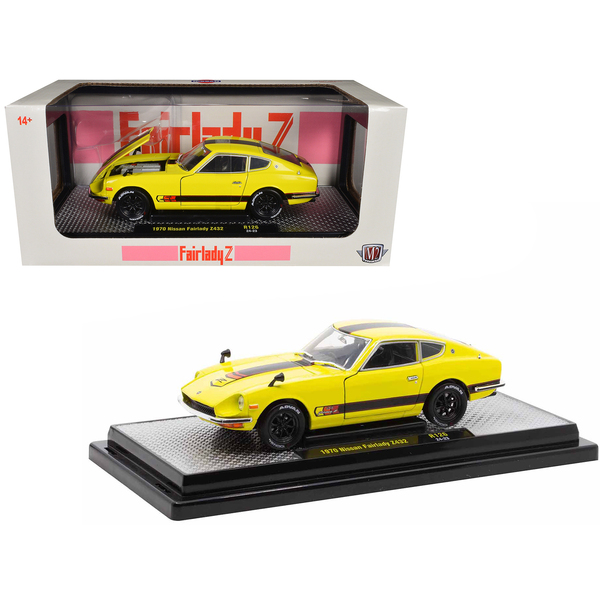 M2 Machines 1970 Nissan Fairlady Z 432 1/24 Diecast - Yellow/Black