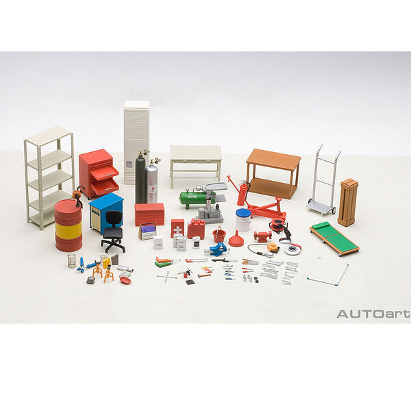 Autoart 1/18 Scale Garage Kit Set - Build Your Dream Diorama