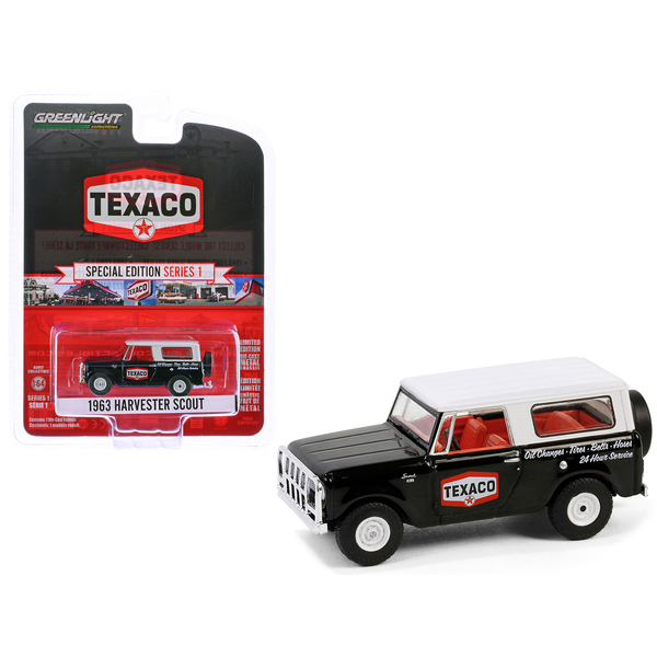 Greenlight 1963 Harvester Scout Texaco 1/64 Diecast Model