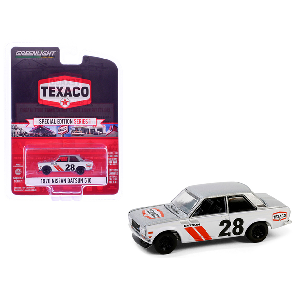 Greenlight 1970 Nissan Datsun 510 Texaco 1/64 Diecast Model