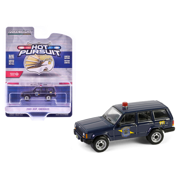Greenlight 2001 Jeep Cherokee Michigan State Police 1/64