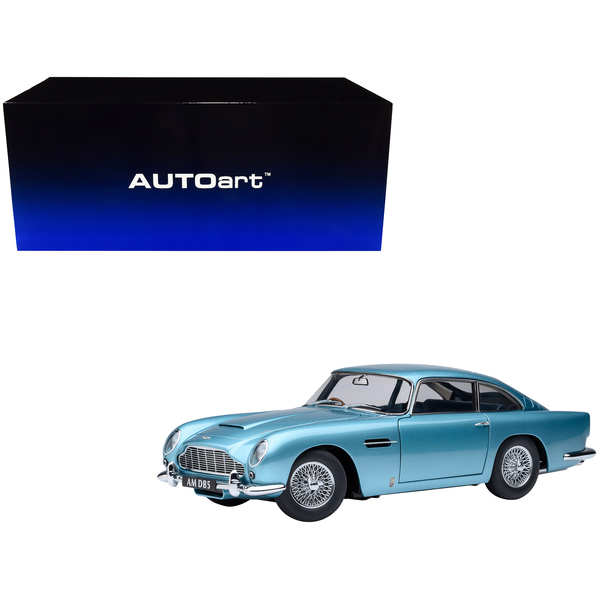 Autoart Aston Martin DB5 RHD - Caribbean Pearl Blue 1/18 Scale