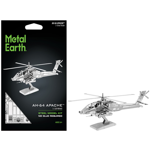 Metal Earth AH-64 Apache: Attack Helicopter Model