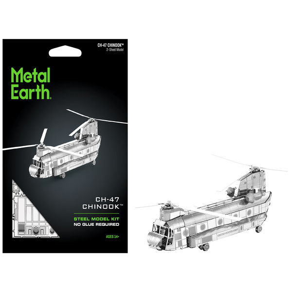 Metal Earth Boeing CH-47 Chinook Helicopter - MMS084