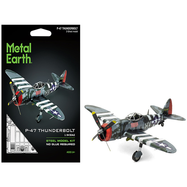 Metal Earth P-47 Thunderbolt "The Jug" - 5.3" Model Kit