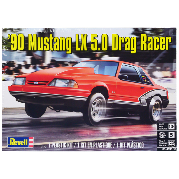 Revell 1990 Ford Mustang LX 5.0 Drag Racer 1/25