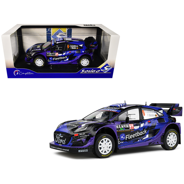 Solido 1/18 Ford Puma Rally1 Hybrid Safari Rally Kenya Diecast