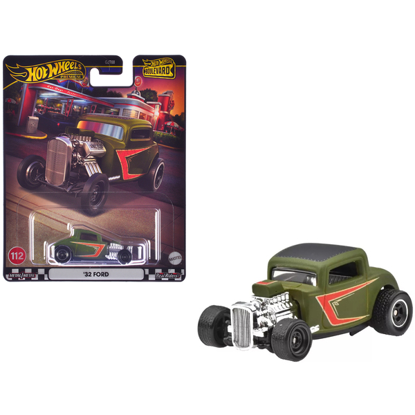 Hot Wheels Matt Green '32 Ford Hot Rod Boulevard Diecast