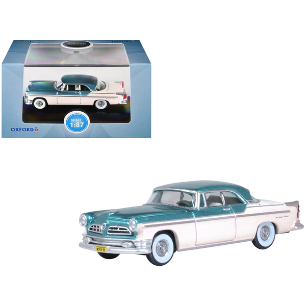 Oxford Diecast Green/Cream 1955 Chrysler New Yorker 1/87