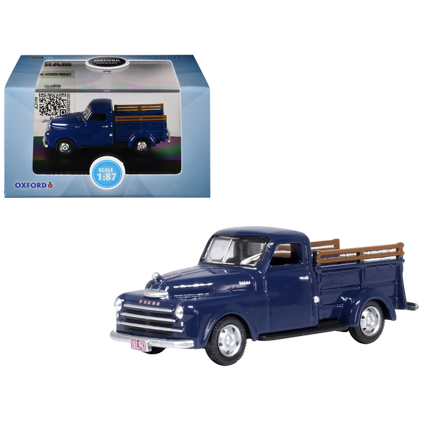 Oxford Diecast 1948 Dodge B-1B Pickup Truck - Waterway Blue