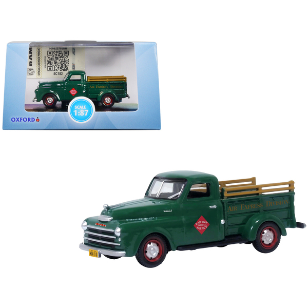 Oxford Diecast 1948 Dodge B-1B Pickup - Railway Express Agency Green