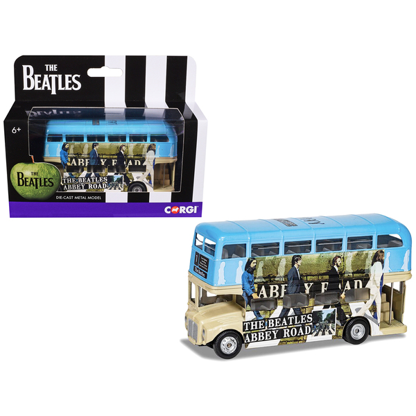 Corgi Abbey Road Beatles London Bus - 4.5 Inch Blue & Beige