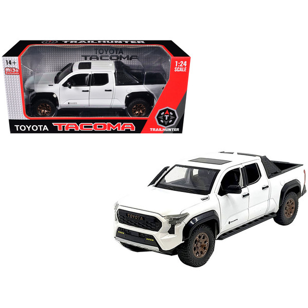 Toyota Tacoma Trailhunter - White Metallic 1/24 Diecast Model