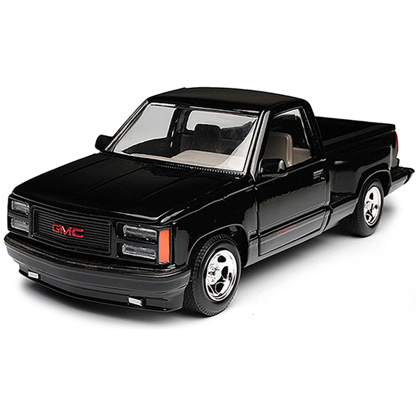 Motormax 1992 GMC Sierra GT Pickup - Black 1/24 Diecast