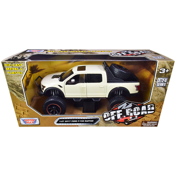 Motormax 2017 Ford F-150 Raptor Cream 1/27 Scale Diecast