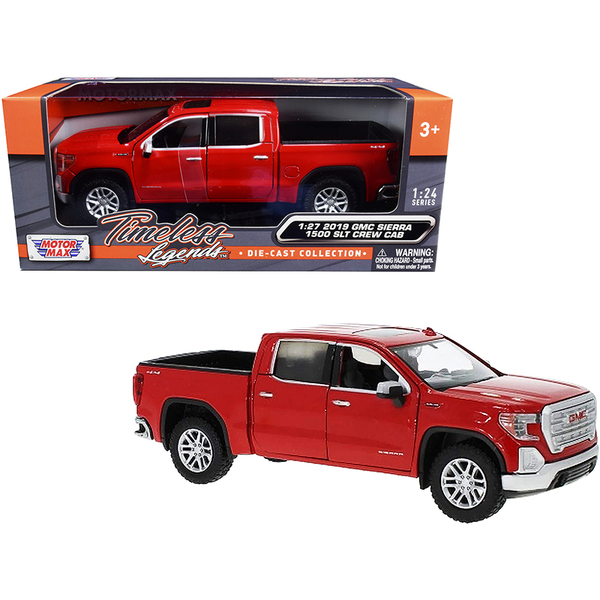 Motormax 2019 GMC Sierra 1500 SLT Red Diecast Truck 1/24 Scale