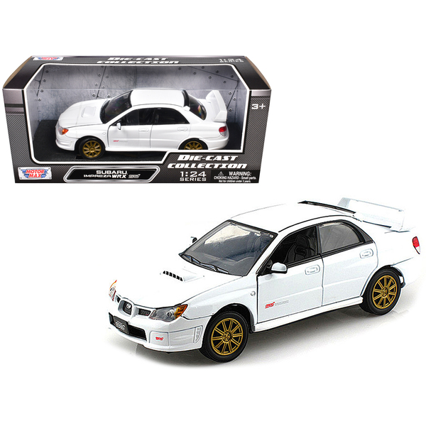 Motormax Subaru Impreza WRX STi White 1:24 Scale