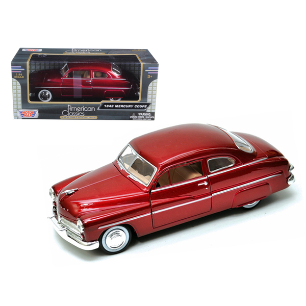 Motormax 1949 Mercury Coupe: Classic Red, 1/24 Scale