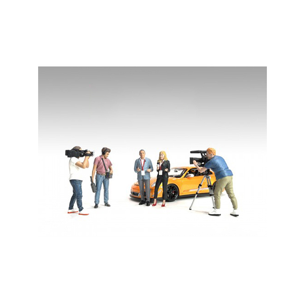 American Diorama "On-Air" 6pc 1/24 Scale Figure Set
