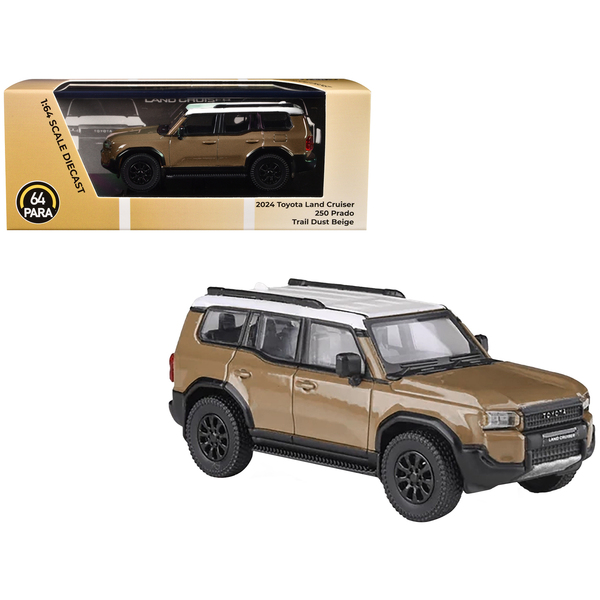 Paragon Land Cruiser 250 Prado Trail Dust Beige 1/64 Diecast Model