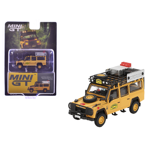 Mini GT Land Rover Defender 110 Camel Trophy 1/64 Scale