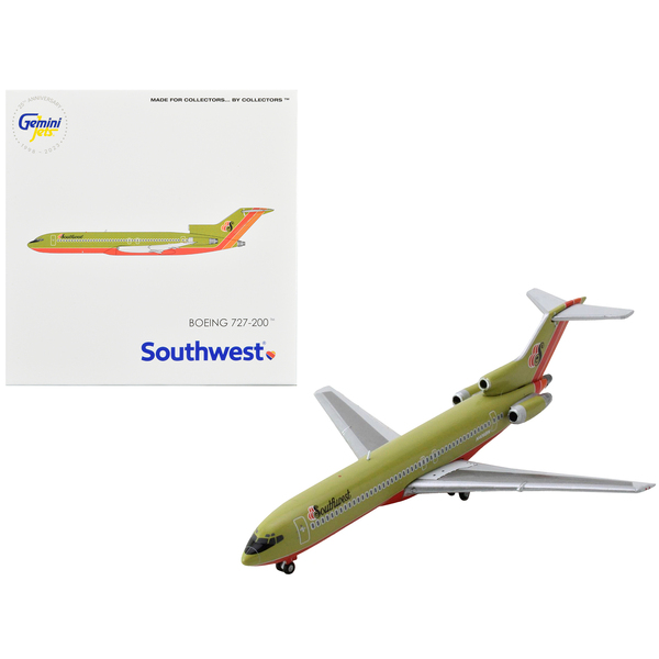 GeminiJets Southwest 727-200 Stripes 1/400 Diecast Model