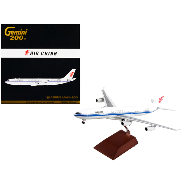 GeminiJets Air China Airbus A340-300 1/200 White/Blue