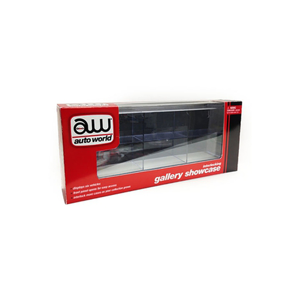 Auto World 1/64 Scale 6-Car Interlocking Display Case