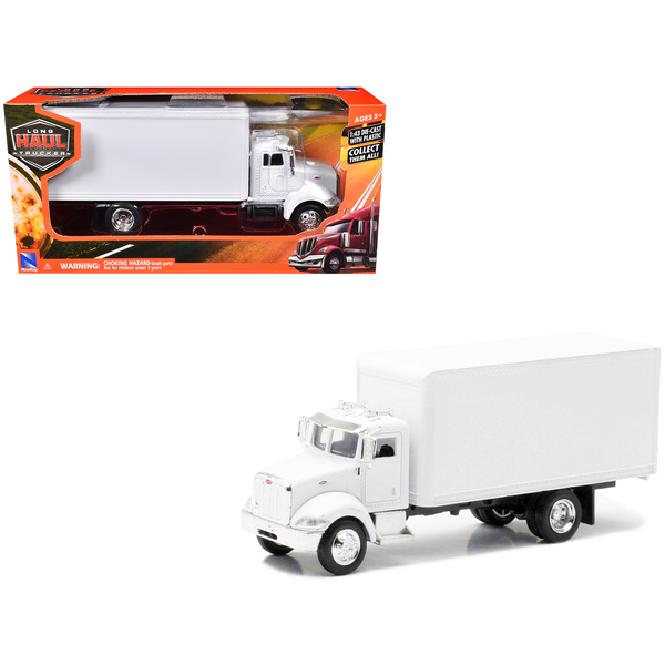 New Ray Peterbilt Utility 335 Box Truck 1:43 Scale White