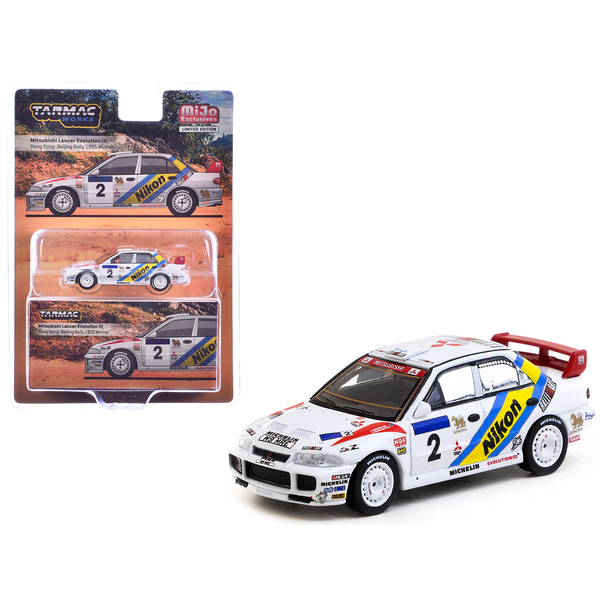 Tarmac Works Mitsubishi Lancer Evo III #2 Hong Kong-Beijing 1/64