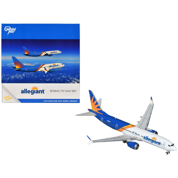 GeminiJets Allegiant Air Boeing 737 MAX 200 (N810MG) 1/400 Model