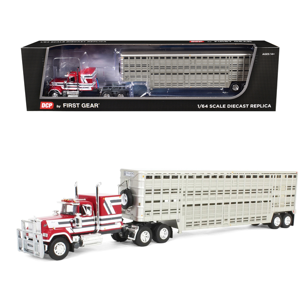 First Gear Mack Super-Liner & Livestock Trailer 1/64