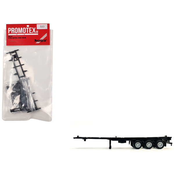 Promotex 40ft Container Chassis HO Scale Model - Black