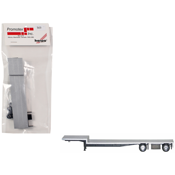 Promotex 48ft Spread-Axle Drop Deck Trailer - Silver